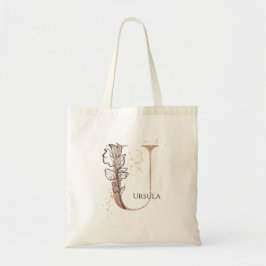 Monogram Initiaal Moderne Letter U Boho Gepersonal Tote Bag