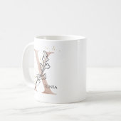 Monogram Initiaal Moderne Letter X Boho Gepersonal Koffiemok (Voorkant links)