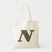 Monogram Initiaal N Hydrangea Bloemen Tote Bag (Voorkant)