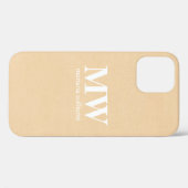 Monogram Initiaal Naam Case-Mate iPhone Case (Achterkant (horizontaal))