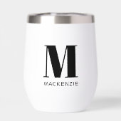 Monogram Initiaal Naam Eenvoudig (Achterkant)