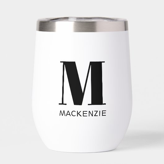 Monogram Initiaal Naam Eenvoudig (Achterkant)