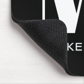 Monogram Initiaal Naam Eenvoudig Muismat (Hoek)