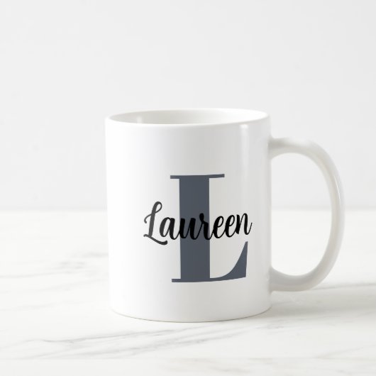 Monogram Initiaal Naam Koffiemok (Rechts)
