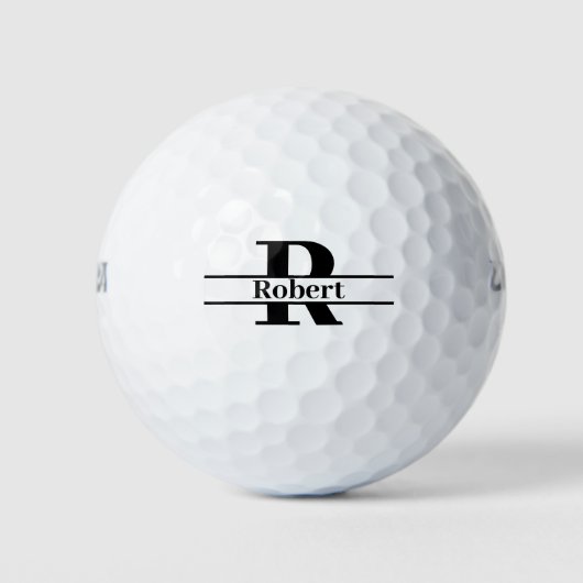 Monogram Initiaal Naam Maatwerk Golfballen (Voorkant)