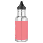 Monogram Initiaal Naam Modern Waterfles (Rechts)