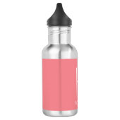 Monogram Initiaal Naam Modern Waterfles (Links)