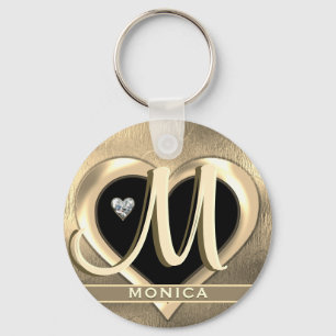 Monogram Initiaal Naam Sleutelhanger