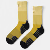 MONOGRAM INITIAAL NAME GOLD GRADIENT LINE PATROON SOKKEN (Links)