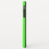 Monogram Initiaal Neon Groen Effen Kleur Achtergro Case-Mate iPhone Case (Achterkant/links)
