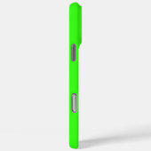 Monogram Initiaal Neon Groen Effen Kleur Trendy Case-Mate iPhone Case (Achterkant / Rechts)