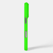 Monogram Initiaal Neon Groen Effen Kleur Trendy Case-Mate iPhone Case (Achterkant / Rechts)