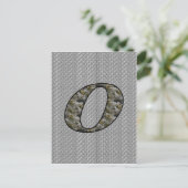 Monogram Initiaal O Hortensia Bloemen Briefkaart (Staand voorkant)