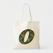 Monogram Initiaal O Madeliefjes Bloem Kunst Tote Bag (Voorkant)