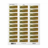 Monogram Initiaal O Madeliefjes Kunst Retouradres Etiket (Full Sheet)
