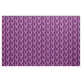 Monogram initiaal O paarse orchidee florale waterv Stof (Fat Quarter)