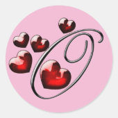 monogram initiaal O stickers (Voorkant)