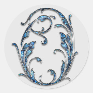 monogram initiaal O stickers