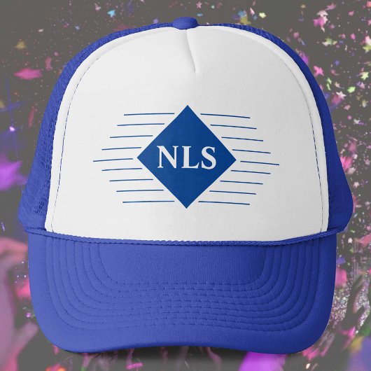 Monogram Initiaal op een Trucker Hoed Pet