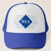 Monogram Initiaal op een Trucker Hoed Pet (Voorkant)