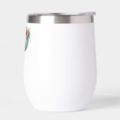 Monogram Initiaal P Blauw Bloemen Waterverf Gift H (Links)