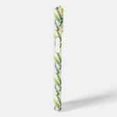 Monogram Initiaal Paarse Gele Wilde Bloemen Trendy Case-Mate iPhone Case (Achterkant / Rechts)