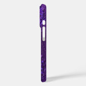 Monogram Initiaal Paarse witte vrouwelijke Abstrac Case-Mate iPhone Case (Achterkant / Links)