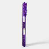 Monogram Initiaal Paarse witte vrouwelijke Abstrac Case-Mate iPhone Case (Achterkant / Rechts)