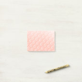 Monogram initiaal pastel oranje citrusvruchten mod post-it® notes (Op bureau)
