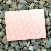 Monogram initiaal pastel oranje citrusvruchten mod post-it® notes