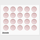 Monogram Initiaal Pearl Pink Wax Seal Sticker (Vel)