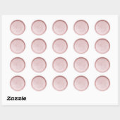 Monogram Initiaal Pearl Pink Wax Seal Sticker (Vel)