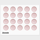 Monogram Initiaal Pearl Pink Wax Seal Sticker (Vel)