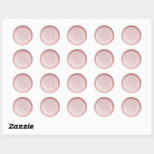 Monogram Initiaal Pearl Pink Wax Seal Sticker (Vel)