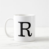 Monogram Initiaal R Klassieke Mok, 11 oz Koffiemok (Links)