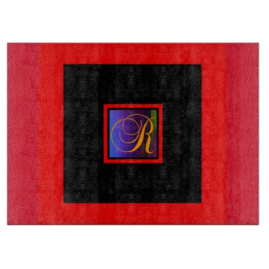 MONOGRAM INITIAAL R SNIJPLANK (Voorkant)