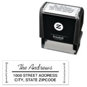 Monogram Initiaal Retouradres Zelfinktende Stempel (In situ)