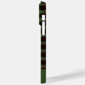 Monogram Initiaal Rood Groen Zwart Schotse Ruit Case-Mate iPhone Case (Achterkant / Links)