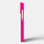 Monogram initiaal roze fuchsia white aanpassen Case-Mate iPhone case (Achterkant / Links)