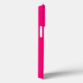 Monogram initiaal roze fuchsia white aanpassen Case-Mate iPhone case (Achterkant / Rechts)