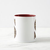 Monogram Initiaal S Elegante Vintage Bloemen Mok (Midden)