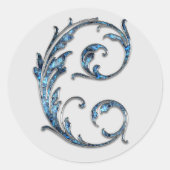 monogram initiaal S stickers (Voorkant)