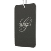 Monogram initiaal Script Auto Luchtverfrisser (Links)