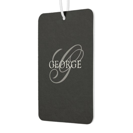 Monogram initiaal Script Auto Luchtverfrisser (Links)