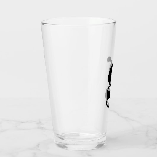 Monogram Initiaal Simple Ber Glas (Rechts)