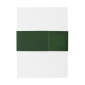 Monogram Initiaal - Smaragd Uitnodigingen Wikkel (Achterkant Voorbeeld)