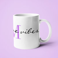 Monogram Initiaal, Stijlvolle Script positieve vib