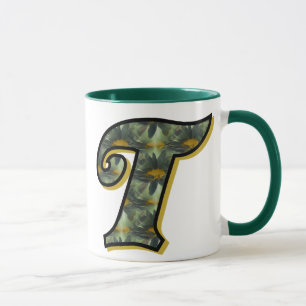 Monogram Initiaal T Madeliefjes Bloemstuk Mok
