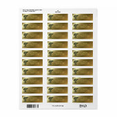 Monogram Initiaal T Madeliefjes Kunst Retouradres Etiket (Full Sheet)