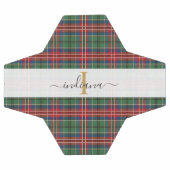 Monogram Initiaal Tartan speldenscriptnaam Voetbal (Enkel)